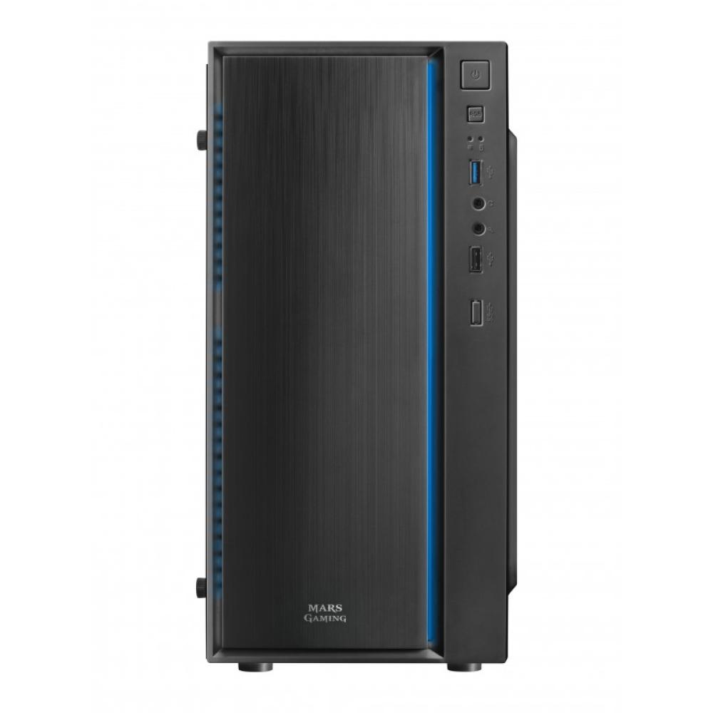 Mars Gaming - MCM, Caja PC Micro ATX, Compacta, 16 Modos ARGB, Ventilador 8 cm