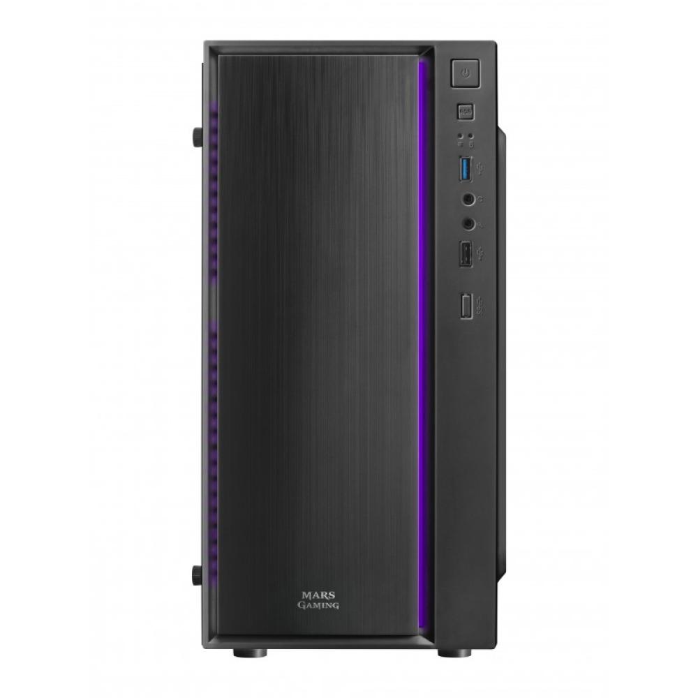 Mars Gaming - MCM, Caja PC Micro ATX, Compacta, 16 Modos ARGB, Ventilador 8 cm