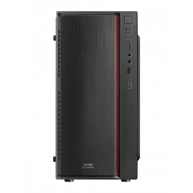 Mars Gaming - MCM, Caja PC Micro ATX, Compacta, 16 Modos ARGB, Ventilador 8 cm