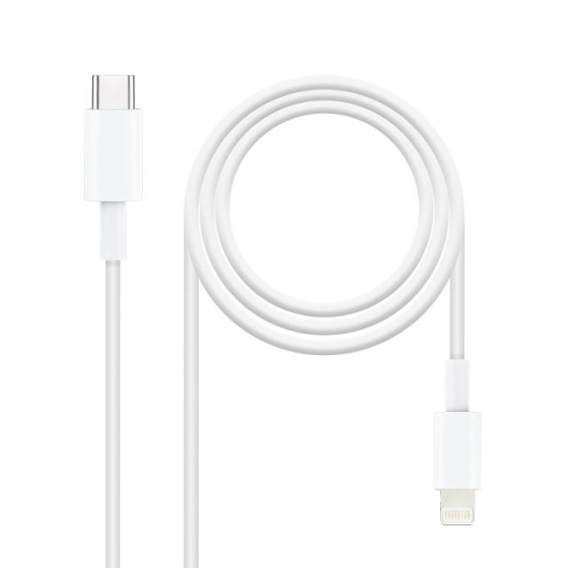 Nanocable - Cable Lightning a USB-C, 50 cm