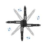 TooQ - SOPORTE UNIVERSAL INCLINABLE DE TECHO PARA PROYECTOR NEGRO