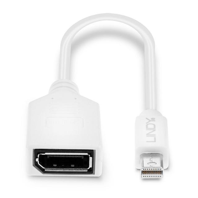 Lindy - 41021 cable DisplayPort 0,15 m Mini DisplayPort Blanco