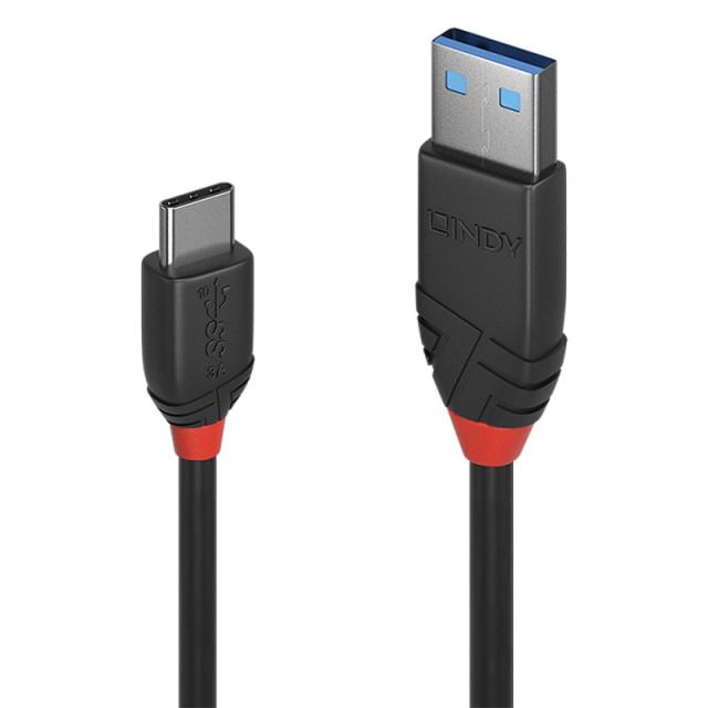 Lindy - 36915 cable USB USB 3.2 Gen 1 (3.1 Gen 1) 0,5 m USB A USB C Negro