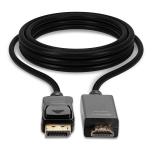 Lindy - 36921 adaptador de cable de vídeo 1 m DisplayPort HDMI tipo A (Estándar) Negro