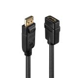 Lindy - 41005 adaptador de cable de vídeo 0,15 m DisplayPort HDMI Negro
