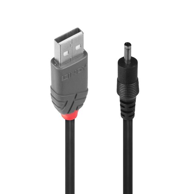 Lindy - 70266 cable de transmisión Negro 1,5 m USB A