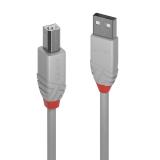 Lindy - 36683 cable USB USB 2.0 2 m USB A USB B Gris