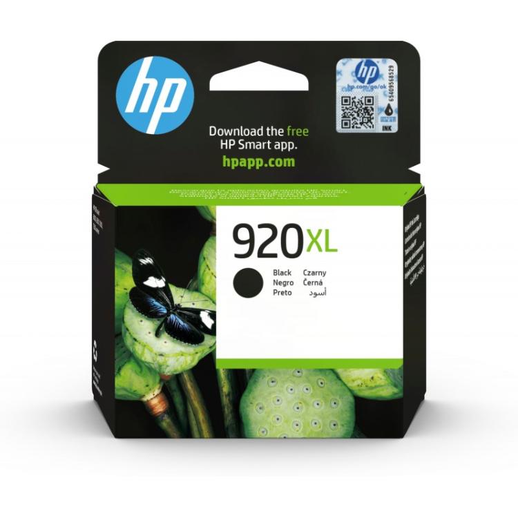 HP - Cartucho de tinta original 920XL de alta capacidad negro