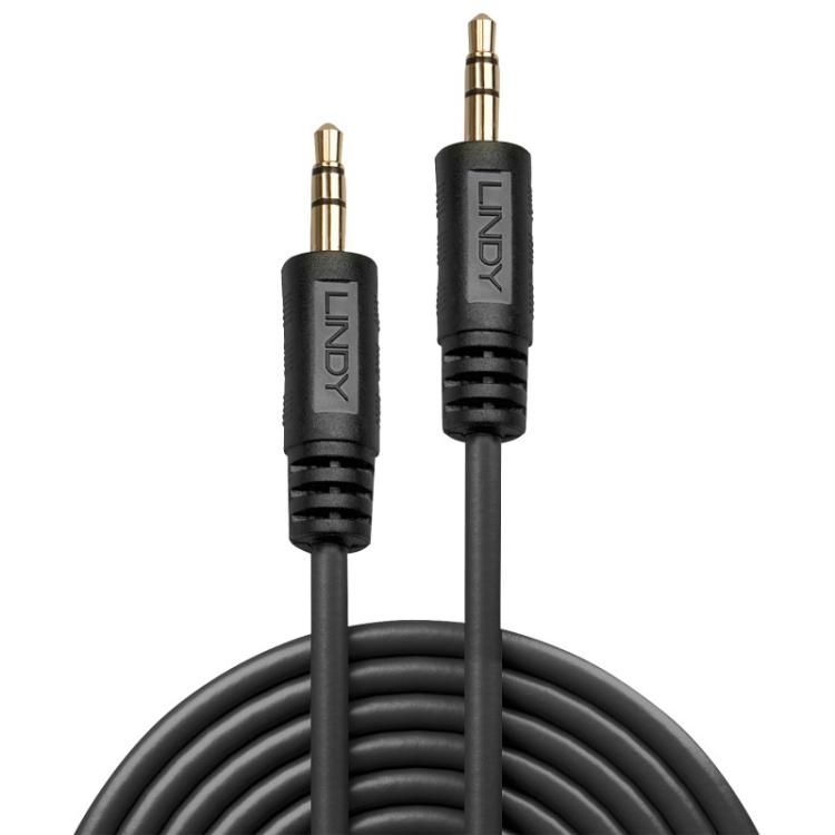 Lindy - 35644 cable de audio 5 m 3,5mm Negro