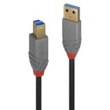 Lindy - 36740 cable USB USB 3.2 Gen 1 (3.1 Gen 1) 0,5 m USB A USB B Negro