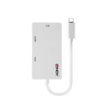 Lindy - 43273 Adaptador gráfico USB 3840 x 2160 Pixeles Blanco