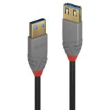Lindy - 36760 cable USB USB 3.2 Gen 1 (3.1 Gen 1) 0,5 m USB A Negro