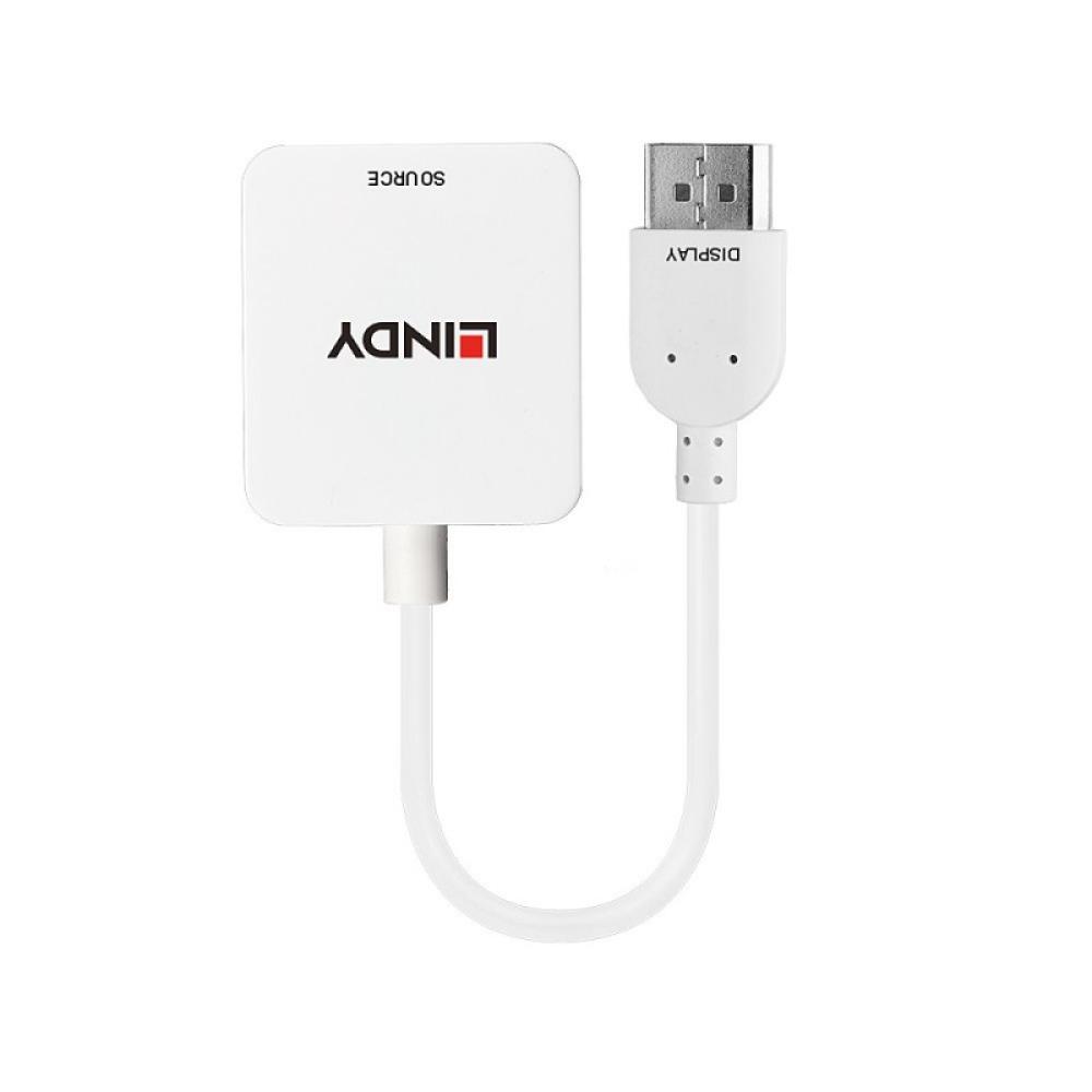 Lindy - 38146 adaptador de cable de vídeo HDMI tipo A (Estándar) DisplayPort Blanco