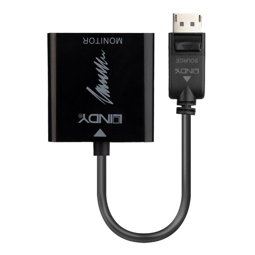Lindy - 41068 adaptador de cable de vídeo 1,5 m DisplayPort HDMI tipo A (Estándar) Negro