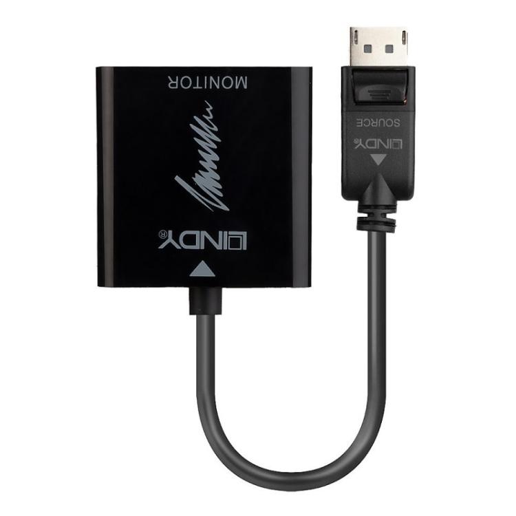 Lindy - 41068 adaptador de cable de vídeo 1,5 m DisplayPort HDMI tipo A (Estándar) Negro