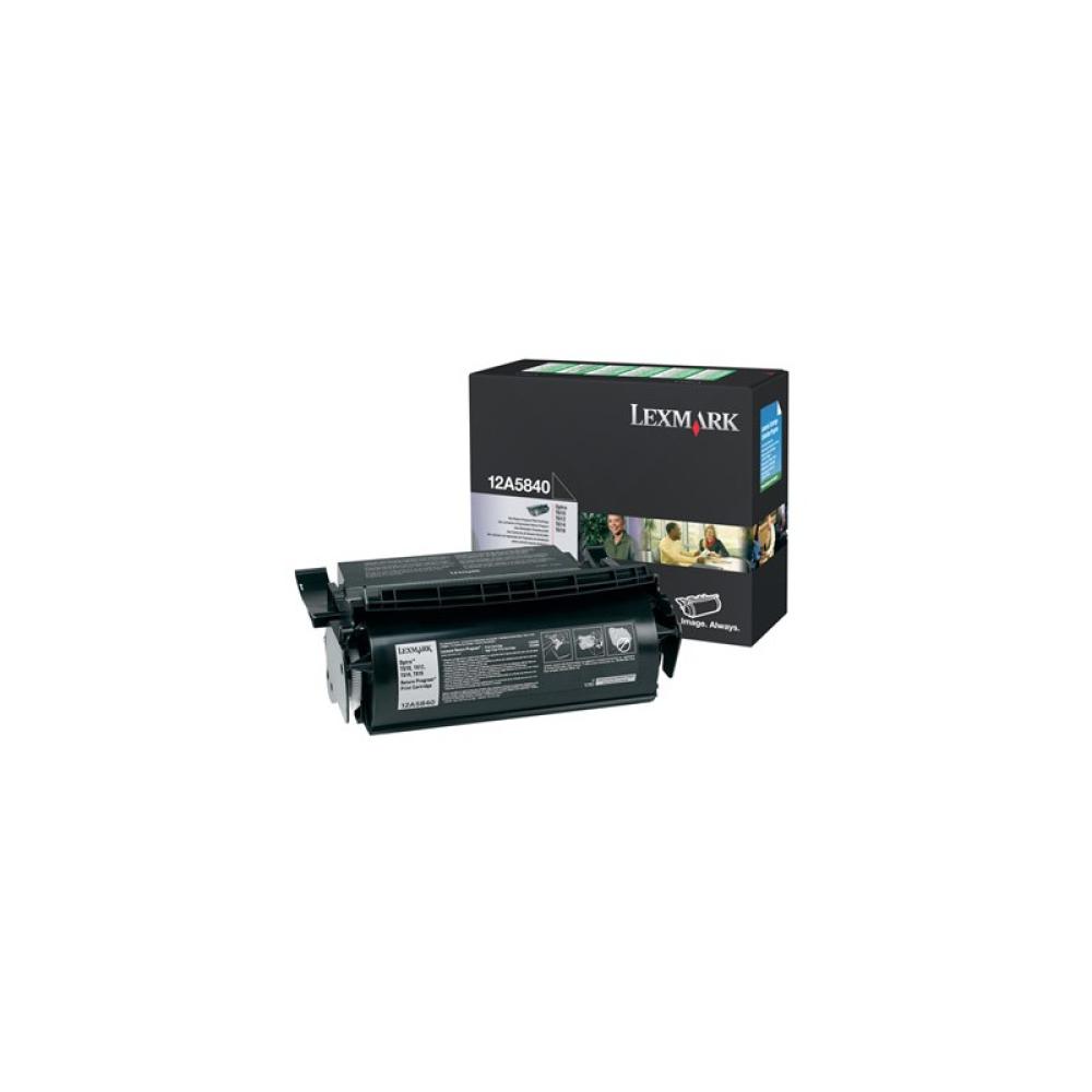 Lexmark - 12A5840 cartucho de tóner 1 pieza(s) Original Negro