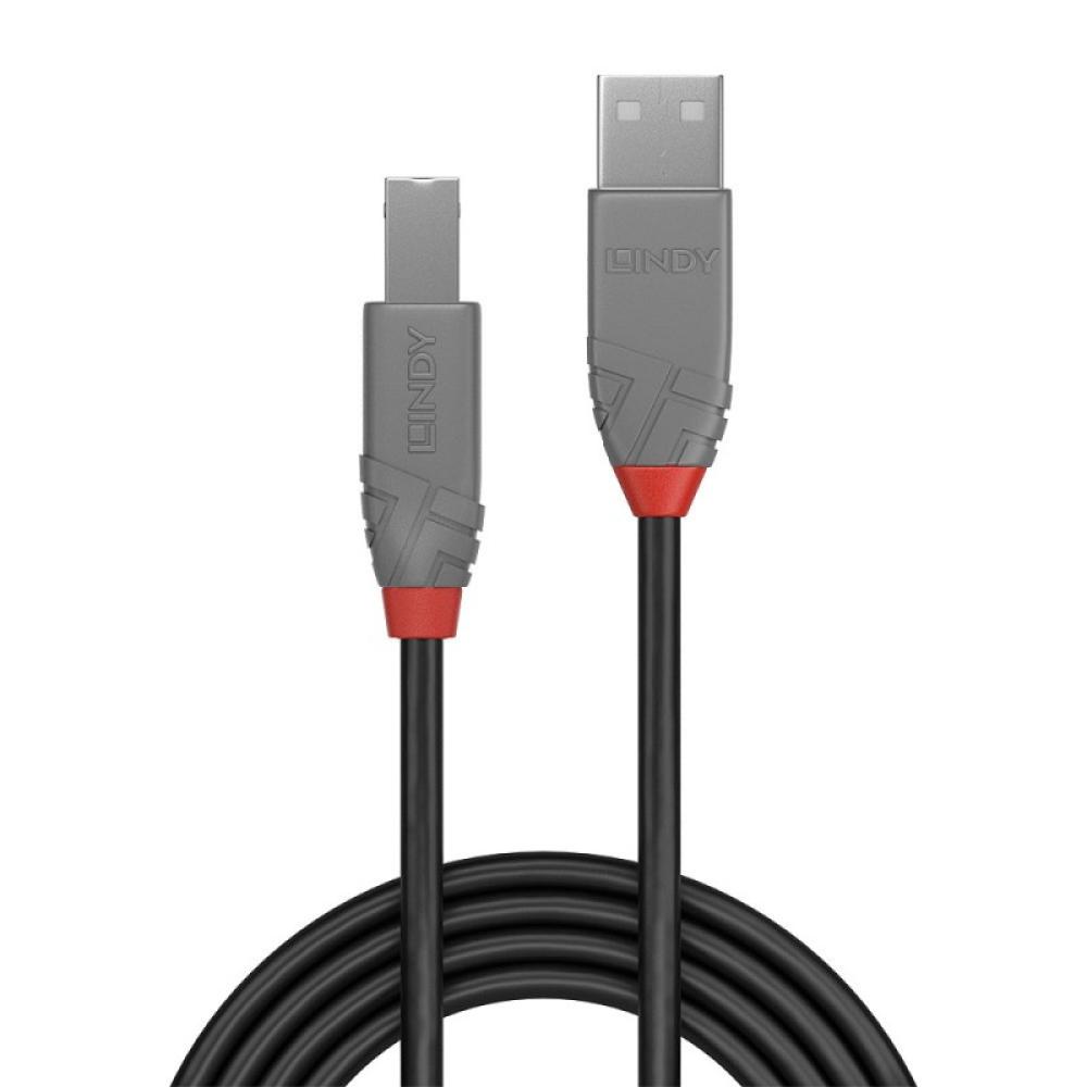 Lindy - 36675 cable USB USB 2.0 5 m USB A USB B Negro