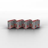 Lindy - 40450 bloqueador de puerto Bloqueador de puerto + clave USB tipo A Rosa Acrilonitrilo butadieno estireno (ABS) 5 pieza(s
