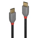 Lindy - 36872 cable USB USB 2.0 2 m USB C Negro, Gris