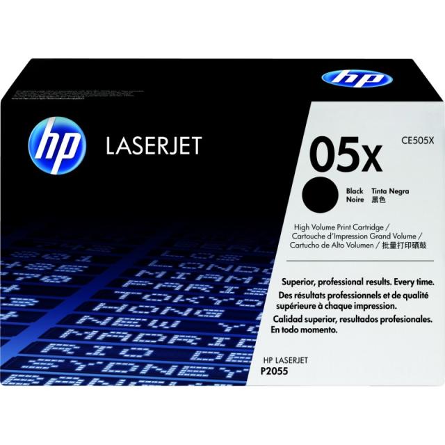 HP - Cartucho de tóner original LaserJet 05X de alta capacidad negro