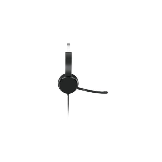Lenovo - 100 Mono Auriculares Alámbrico Diadema Oficina/Centro de llamadas USB tipo A Negro