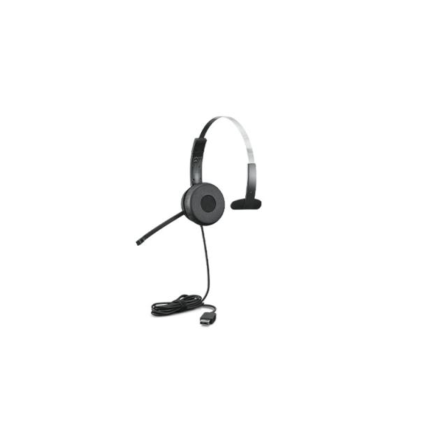 Lenovo - 100 Mono Auriculares Alámbrico Diadema Oficina/Centro de llamadas USB tipo A Negro