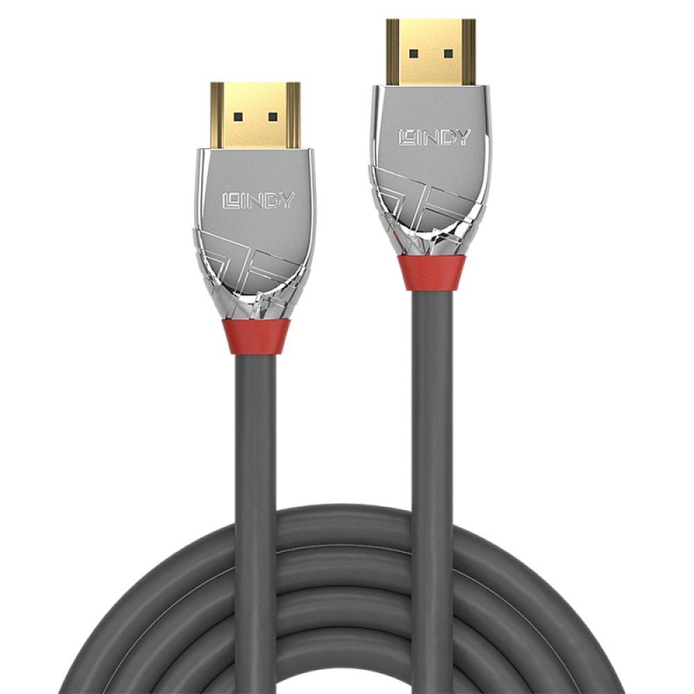 Lindy - 37870 cable HDMI 0,5 m HDMI tipo A (Estándar) Negro, Plata