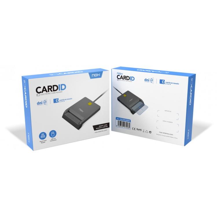 NOX - Lite Card ID lector de tarjeta inteligente Interior USB USB 2.0 Negro
