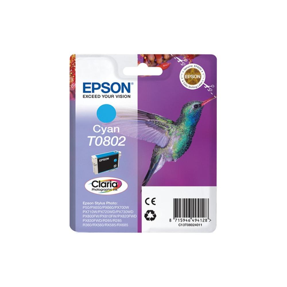 Epson - Hummingbird Cartucho T0802 cian