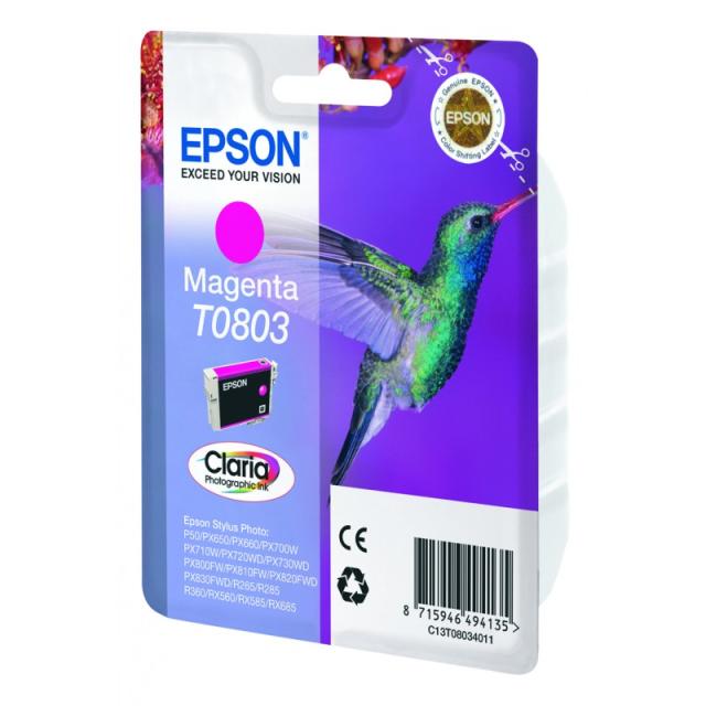 Epson - Hummingbird Cartucho T0803 magenta
