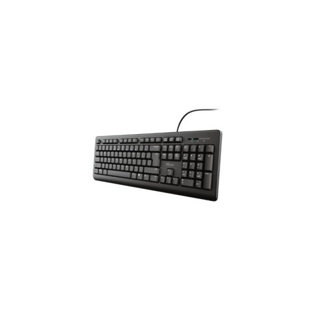 Trust - TK-150 teclado Universal USB QWERTY Español Negro
