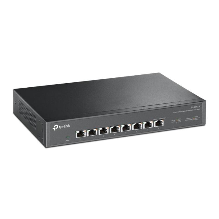 TP-Link - TL-SX1008 switch No administrado 10G Ethernet (100/1000/10000) 1U Negro