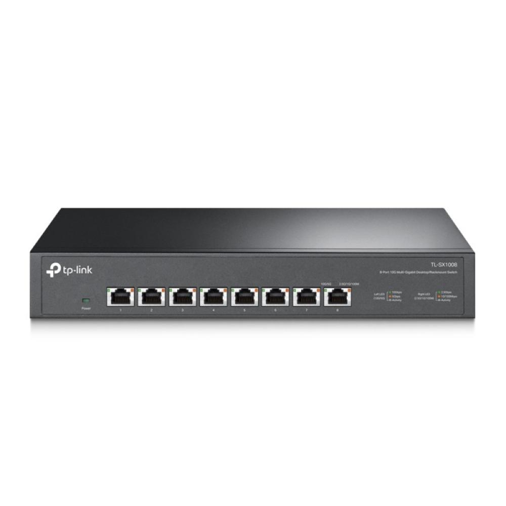 TP-Link - TL-SX1008 switch No administrado 10G Ethernet (100/1000/10000) 1U Negro