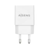 AISENS - Cargador USB 10W Alta Eficiencia, 5V/2A, Blanco - A110-0526