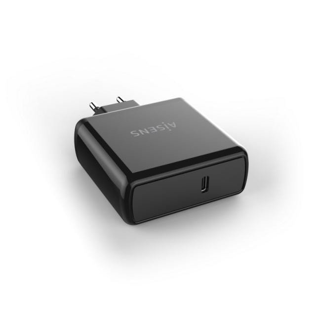 AISENS - Cargador PD3.0 QC3.0 1 Puerto 1xUSB-C 60W, Negro