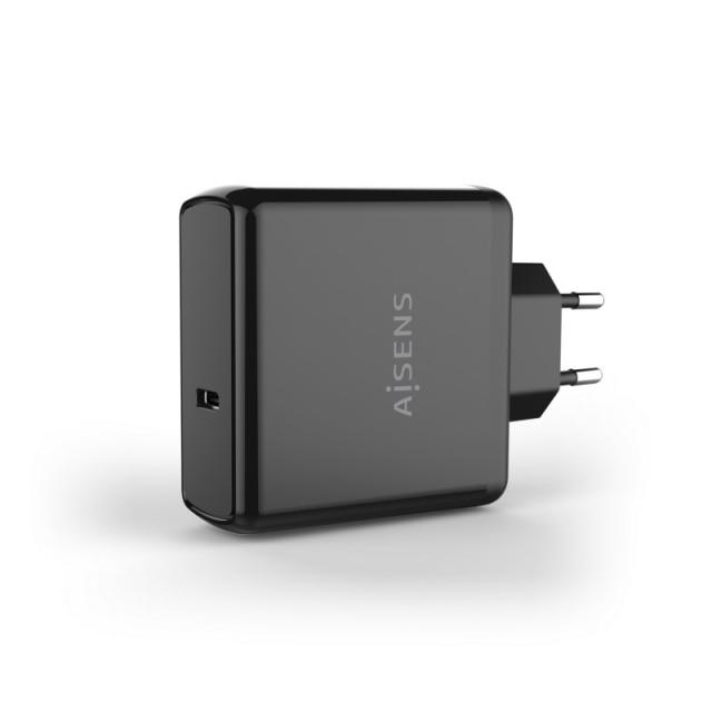 AISENS - Cargador PD3.0 QC3.0 1 Puerto 1xUSB-C 60W, Negro