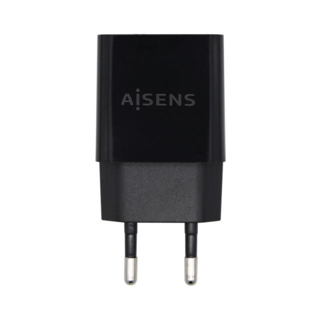 AISENS - Cargador USB 10W Alta Eficiencia, 5V/2A, Negro - A110-0527