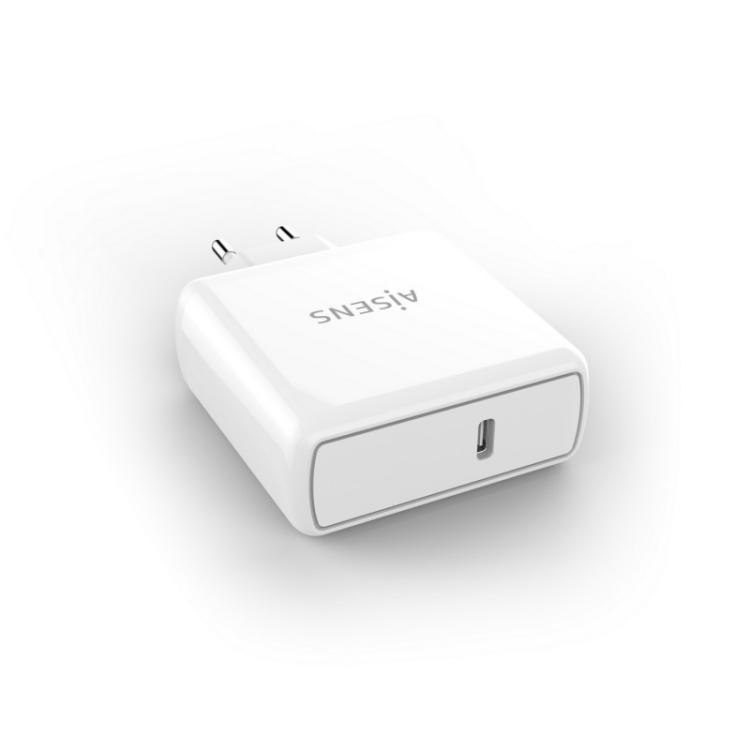 AISENS - Cargador PD3.0 QC3.0 1 Puerto 1xUSB-C 60W, Blanco