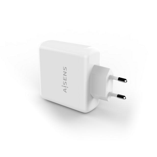 AISENS - Cargador PD3.0 QC3.0 1 Puerto 1xUSB-C 60W, Blanco