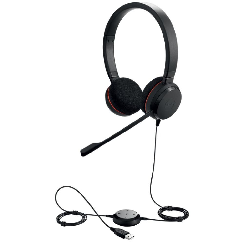 Jabra - Evolve 20 Auriculares Alámbrico Diadema Oficina/Centro de llamadas USB tipo A Negro - 4999-823-109