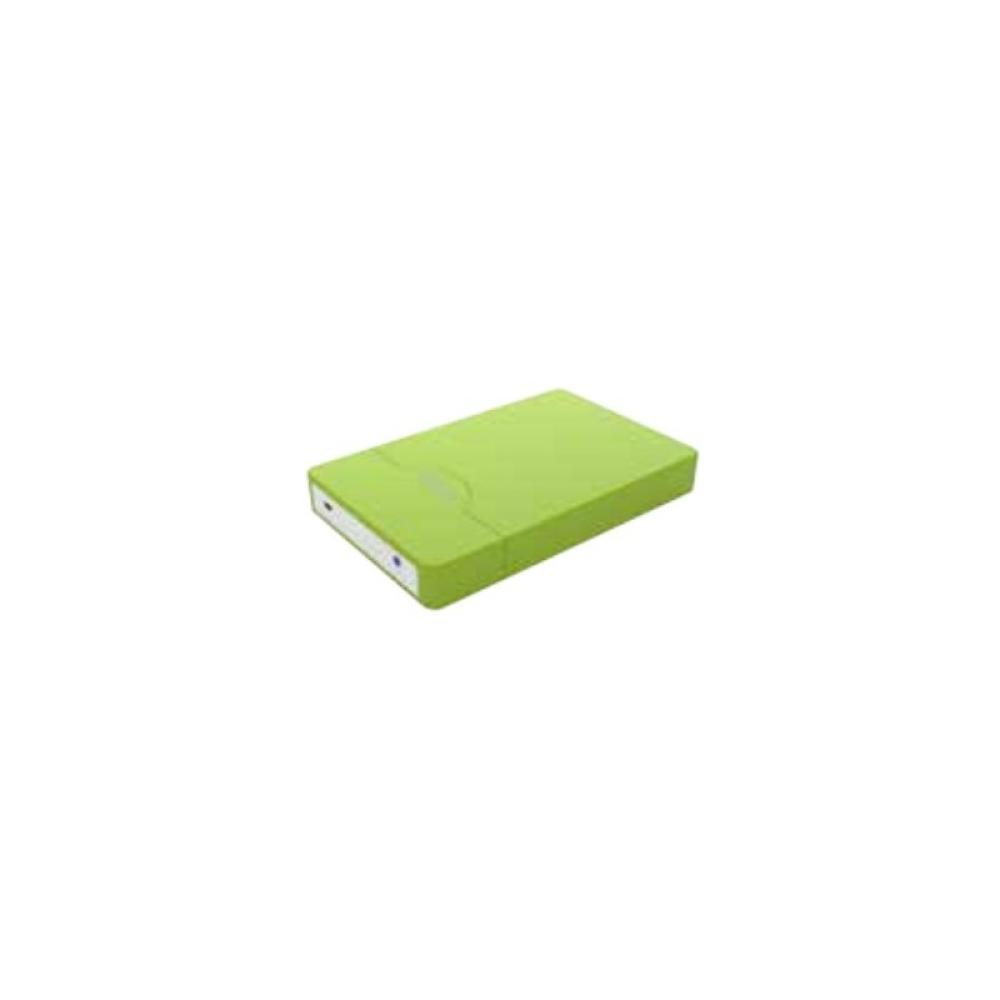 Approx - appHDD09GP Verde 2.5" USB con suministro de corriente