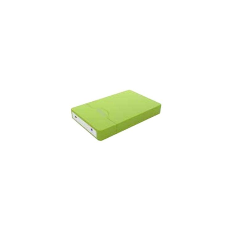 Approx - appHDD09GP Verde 2.5" USB con suministro de corriente