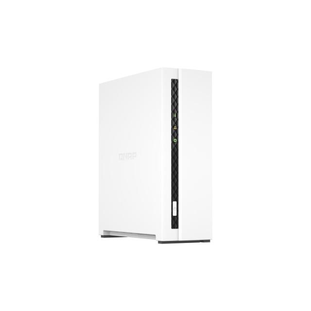 QNAP - TS-133 servidor de almacenamiento NAS Torre Cortex-A55 2 GB DDR4 0 TB QNAP Turbo System Blanco