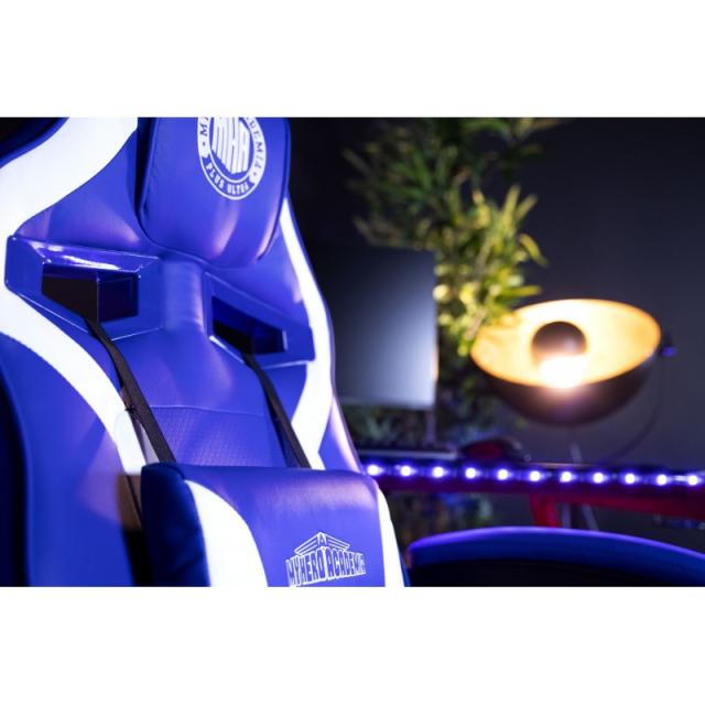 Konix - My Hero Academia KX MHA GAMING CHAIR Silla para videojuegos universal Asiento acolchado Azul, Blanco