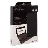 Nilox - FUNDA TECLADO USB DE 9,7" A 10.5" NEGRA