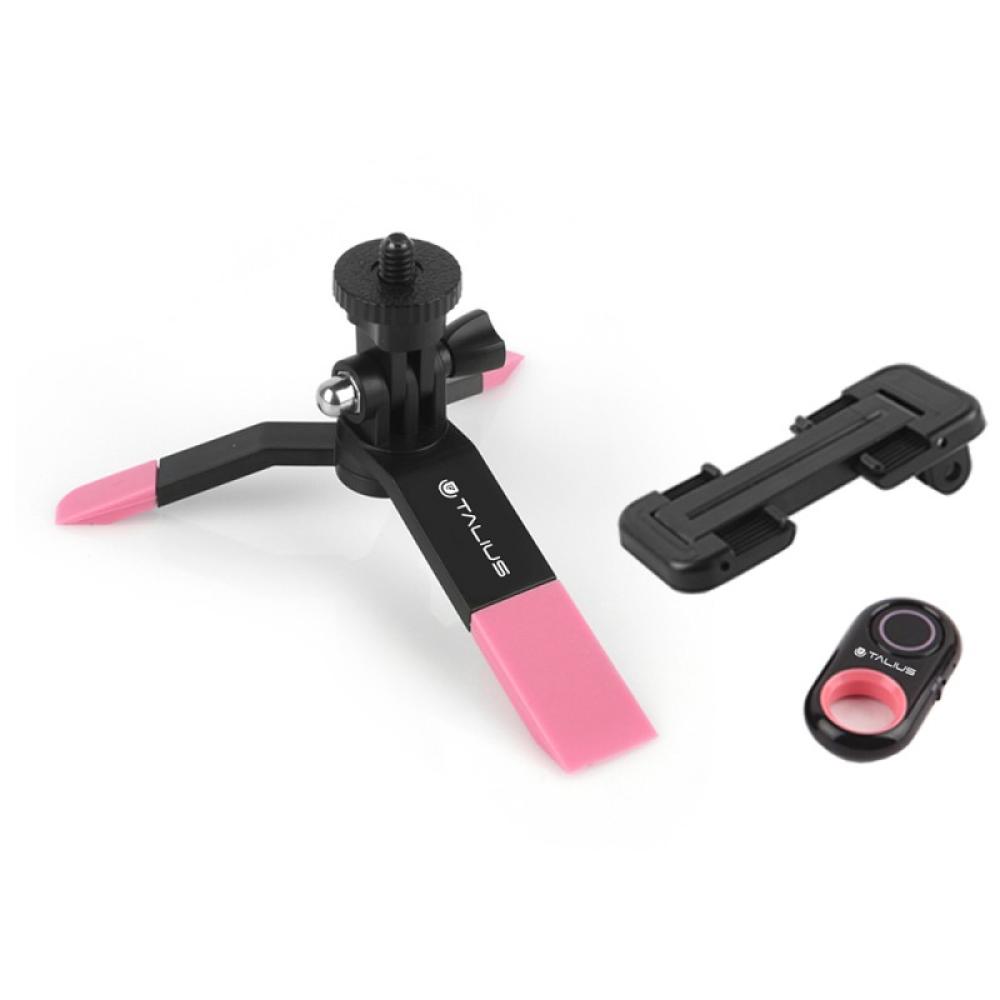TALIUS - kit tripode selfie bluetooth TAL-TRI01 pink