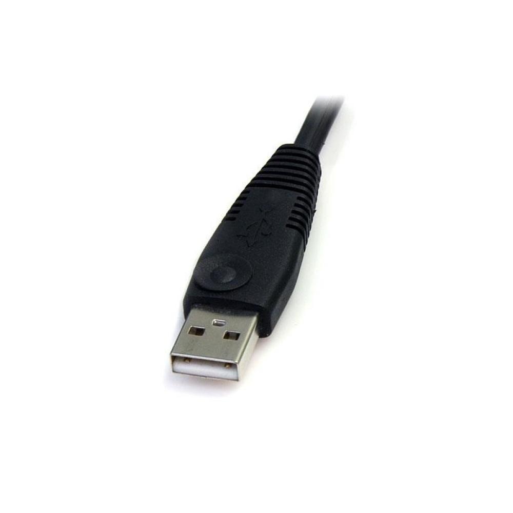 StarTech.com - Cable Conmutador KVM USB DisplayPort 4 en 1 c/ Audio y Micrófono - 6 pies