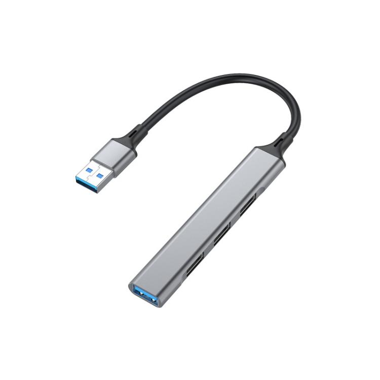 Equip - 128960 hub de interfaz USB 3.2 Gen 1 (3.1 Gen 1) Type-A 5000 Mbit/s Negro, Gris