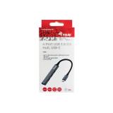 Equip - 128961 hub de interfaz USB 3.2 Gen 1 (3.1 Gen 1) Type-C 5000 Mbit/s Negro, Gris