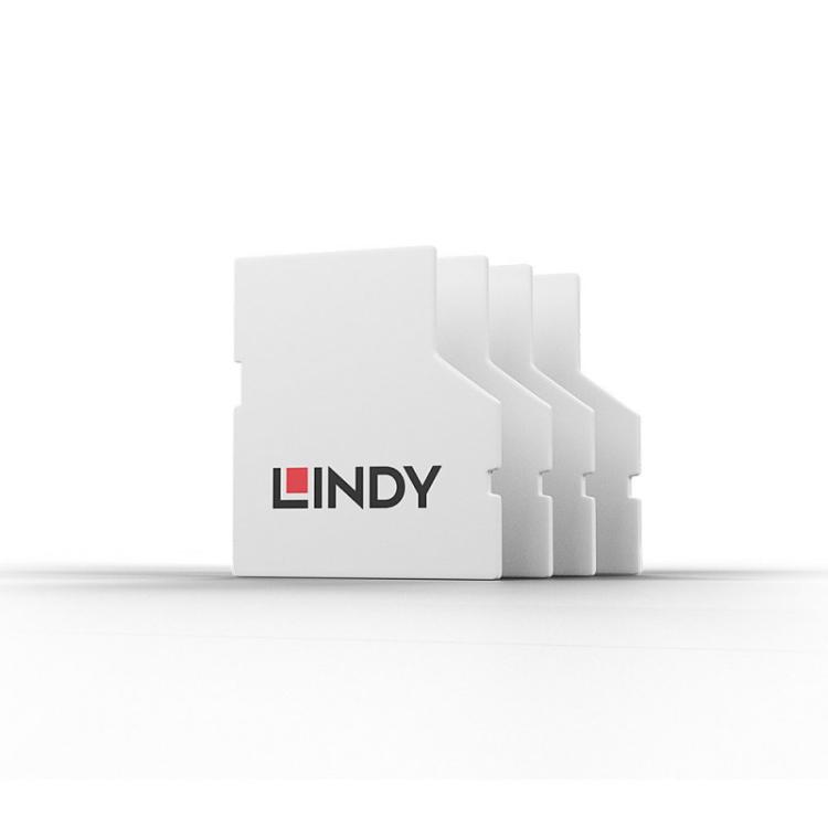 Lindy - 40479 bloqueador de puerto SD card Blanco Acrilonitrilo butadieno estireno (ABS)
